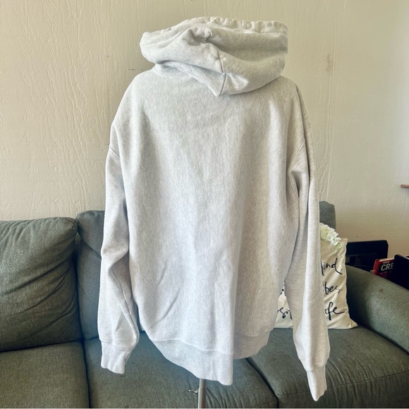 Champion Gray Old English Logo Hoodie - Picture 7 of 14